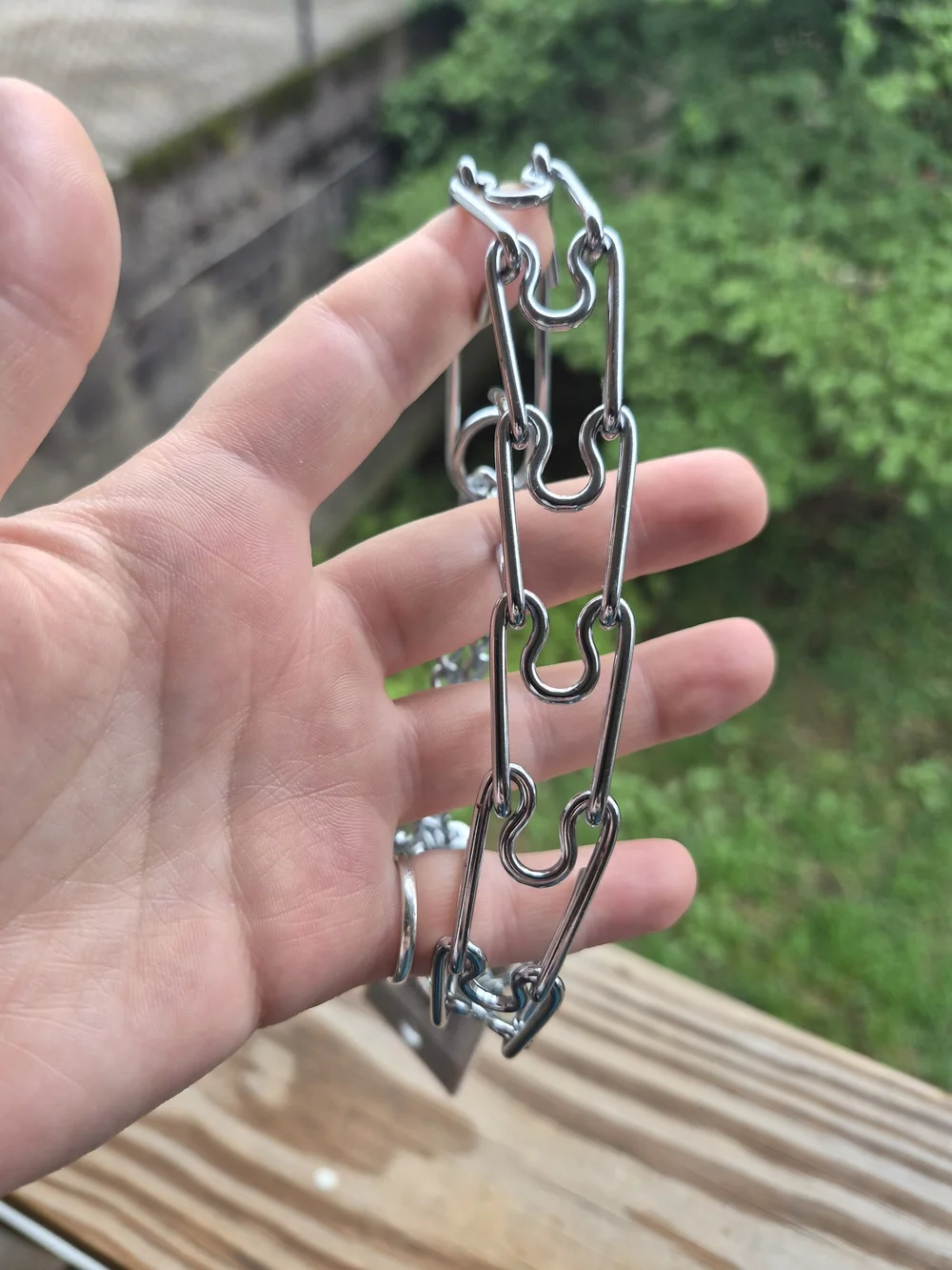 Hamilton Sterling Metal Prong Training Collar // Size Small